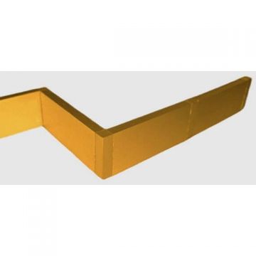 Плинтус напольный Евротрим (Eurotrim) C-60 алюминиевый анодированный 10х60 мм 2.95 м золото (4037)