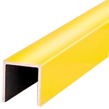 Профиль Евротрим (Eurotrim) П-образный алюминиевый анодированный 12х12 мм 2.95 м золото (225)