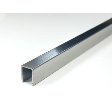 Профиль Евротрим (Eurotrim) П-образный алюминиевый анодированный 10х20 мм 2.95 м серебристый (224.01)