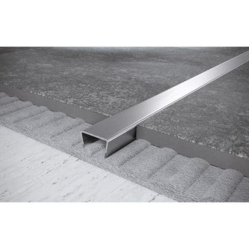 Профиль Евротрим (Eurotrim) П-образный алюминиевый анодированный 10х20 мм 2.95 м серебристый (224.01)