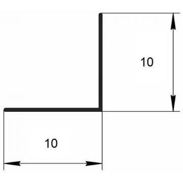 Угол защитный Евротрим (Eurotrim) алюминиевый анодированный 10х10 мм 2.95 м бронза (322.03)