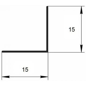 Угол защитный Евротрим (Eurotrim) алюминиевый анодированный 15х15 мм 2.95 м бронза (321.03)