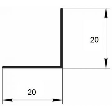 Угол защитный Евротрим (Eurotrim) алюминиевый анодированный 20х20 мм 2.95 м бронза (306.03)