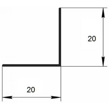 Угол защитный Евротрим (Eurotrim) алюминиевый анодированный 20х20 мм 2.95 м золото (306.01)