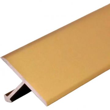 Профиль Евротрим (Eurotrim) Т-10 алюминиевый анодированный 10х10 мм 3 м золото (7335)