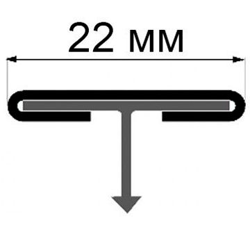 Профиль Kepler profiles (Кеплер Профайлс) сталь 430 TiN 22х9 мм 2.7 м серебристый (TT 22)