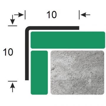 Бордюр разделительный Kepler profiles (Кеплер Профайлс) сталь 430 10х мм 2.7 м серебристый (СР 10)