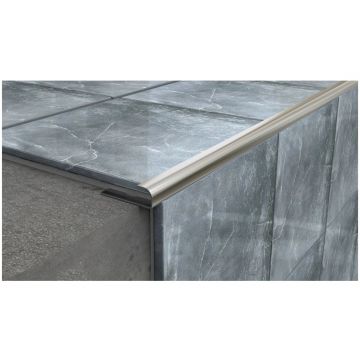 Угол внешний Kepler profiles (Кеплер Профайлс) сталь 430 30х8 мм 2.7 м серебристый (ET 08)