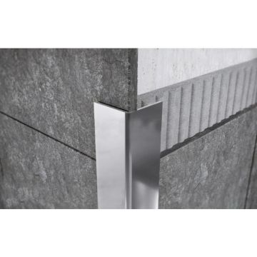 Угол защитный Kepler profiles (Кеплер Профайлс) сталь 430 15х15 мм 3 м серебристый (CP 15)