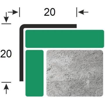 Угол защитный Kepler profiles (Кеплер Профайлс) сталь 430 20х20 мм 3 м серебристый (CP 20)
