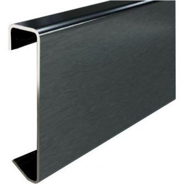 Плинтус напольный Kepler profiles (Кеплер Профайлс) сталь 430 TiN 10х80 мм 2.5 м серебристый (BB 80)