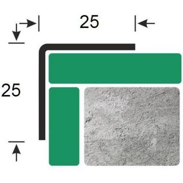 Угол защитный Kepler profiles (Кеплер Профайлс) сталь 430 25х25 мм 3 м серебристый (CP 25)