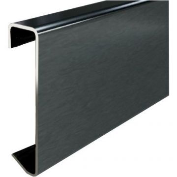 Плинтус напольный Kepler profiles (Кеплер Профайлс) сталь 304 TiN 10х100 мм 2.5 м серебристый (BB 100)