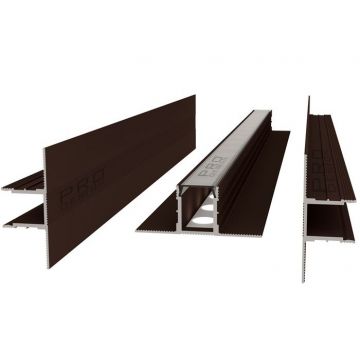 Профиль стеновой декоративный Pro Design (Про Дизайн) 534 2700 мм, под панели RAL 8017 Коричневый муар Chocolate brown, 534C