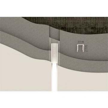 Профиль стеновой декоративный Pro Design (Про Дизайн) 536 2700 мм, под панели RAL 9016 Белый муар, 536W