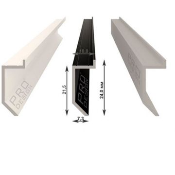 Плинтус теневой скрытого монтажа Pro Design (Про Дизайн) Slim 723 2700 мм, Анодированный, 723A