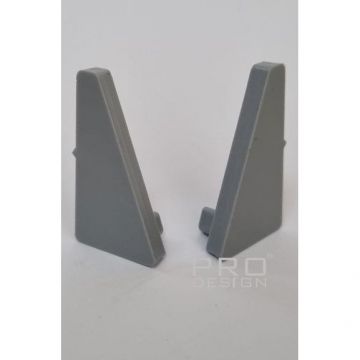 Комплект заглушек для плинтуса 570 Pro Design (Про Дизайн) серый RAL 7047, 570ZA