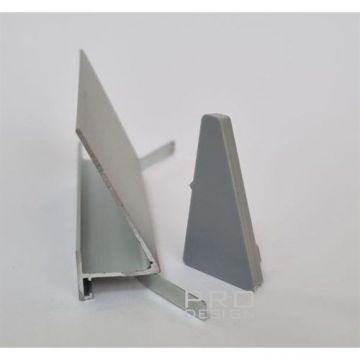 Комплект заглушек для плинтуса 570 Pro Design (Про Дизайн) серый RAL 7047, 570ZA