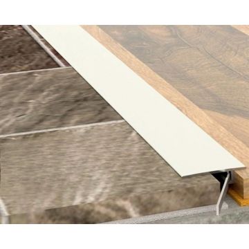 Порог Pro Design (Про Дизайн) Doorstep 571 алюминиевый Белый муар 900 мм (4 пружины в комплекте), 571W9