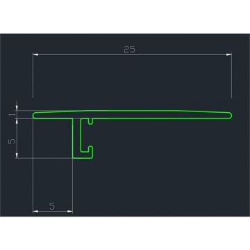 Порог Pro Design (Про Дизайн) Doorstep 571 алюминиевый Коньяк анодированный 900 мм (4 пружины в комплекте), 571K9