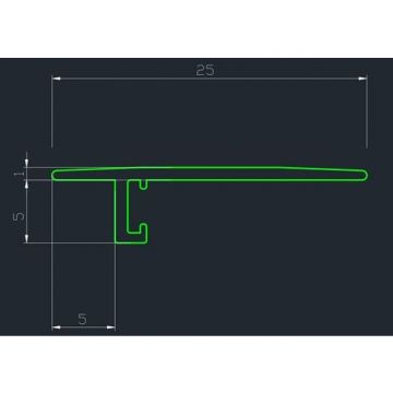Порог Pro Design (Про Дизайн) Doorstep 571 алюминиевый Анодированный 2700 мм (12 пружины в комплекте), 571A28