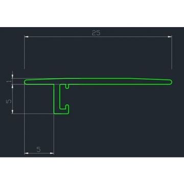 Порог Pro Design (Про Дизайн) Doorstep 571 алюминиевый Черный анодированный 2700 мм (12 пружины в комплекте), 571B28