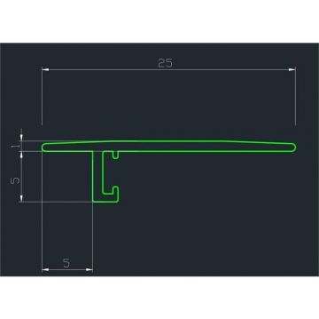 Порог Pro Design (Про Дизайн) Doorstep 571 алюминиевый Коньяк анодированный 2700 мм (12 пружины в комплекте), 571K28