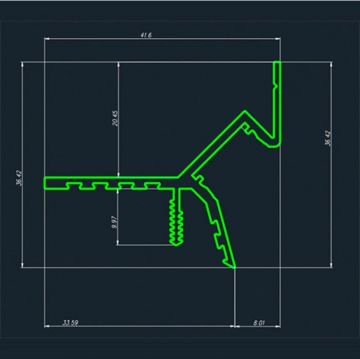 Профиль потолочный теневой Pro Design (Про Дизайн) Gipps 594 2700 мм, Белый, 594W