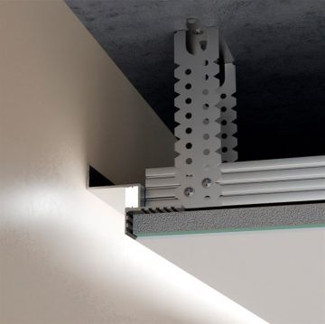 Профиль потолочный парящий Pro Design (Про Дизайн) Gipps 602 2700 мм, Черный, 602B