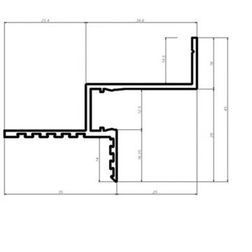 Профиль потолочный парящий Pro Design (Про Дизайн) Gipps 602 2700 мм, Белый, 602W