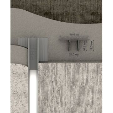 Профиль стеновой декоративный Pro Design (Про Дизайн) 534 2700 мм, под панели Не анодированный, 534