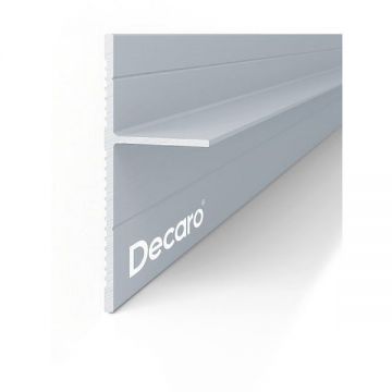 Универсальный теневой профиль Decaro (Декаро) D004 15х41х2000 мм Теневой зазор регулируемый до 15 или 25 мм Под покраску