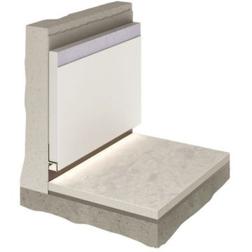 Универсальный теневой профиль Decaro (Декаро) D004 15х41х2000 мм Теневой зазор регулируемый до 15 или 25 мм Под покраску