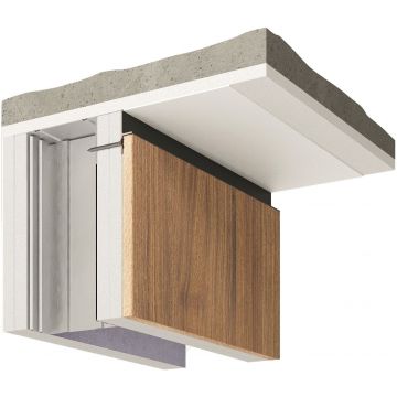 Универсальный теневой профиль Decaro (Декаро) D004.1 15х31х2000 мм Теневой зазор регулируемый до 10 или 20 мм Под покраску