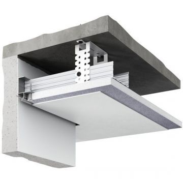 Потолочный теневой профиль Decaro (Декаро) D005.2 30х44х2000 мм Теневой зазор регулируемый от 7 мм Под покраску