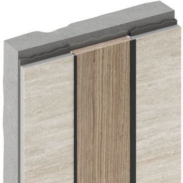 Разделительный профиль Decaro (Декаро) D009.3A Titanium 7х7х3000 мм видимый шов: 7 мм Анодированный титановый