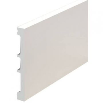Плинтус Decaro (Декаро) PL100 13х100х2000 мм Белый Под покраску