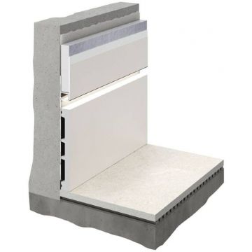 Плинтус Decaro (Декаро) PL100 13х100х2000 мм Белый Под покраску