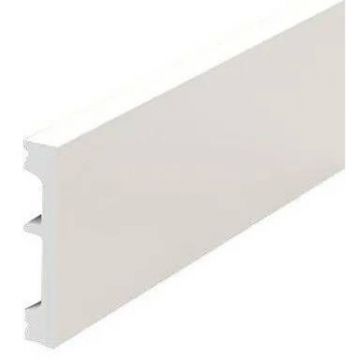 Плинтус Decaro (Декаро) PL80 13х80х2000 мм Белый Под покраску