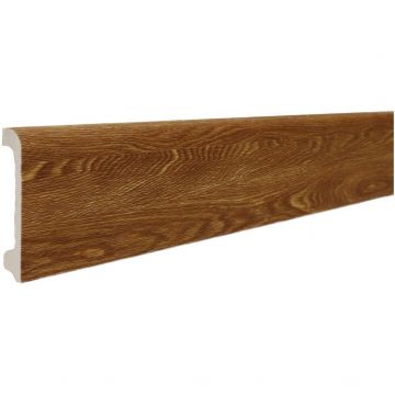 Плинтус напольный Real-Baget (Реал-Багет) с тиснением 2400х80х15 мм, P2-132-N