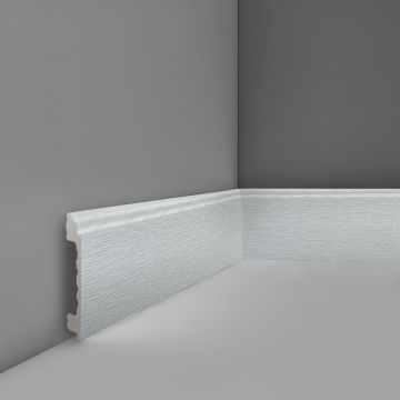 Плинтус напольный Real-Baget (Реал-Багет) гладкий 2400х80х16 мм, P3-134