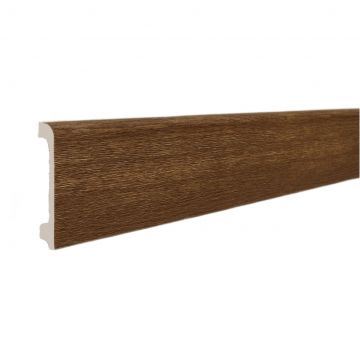 Плинтус напольный Real-Baget (Реал-Багет) с тиснением 2400х80х15 мм, P2-118-N