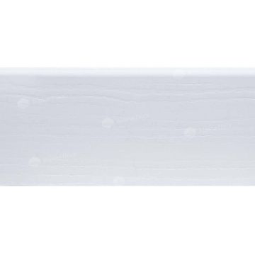 Плинтус напольный Alpine Floor (Альпин Флор) Rico Concept 80 2200х80х20 мм Белый с тиснением (White with embossing), RC 80001
