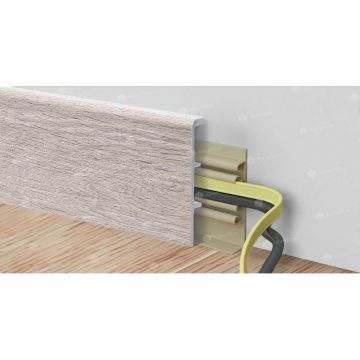 Плинтус напольный Alpine Floor (Альпин Флор) Rico Concept 80 2200х80х20 мм Дуб Латте (Oak Latte), RC 80003