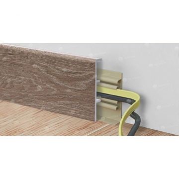 Плинтус напольный Alpine Floor (Альпин Флор) Rico Concept 80 2200х80х20 мм Дуб каньон кремовый (Oak Cream canyon), RC 80105