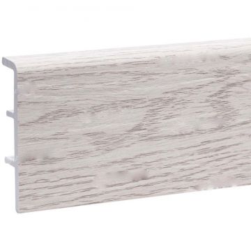 Плинтус напольный Alpine Floor (Альпин Флор) Rico Concept 80 2200х80х20 мм Ясень арктик (Arctic ash), RC 80010