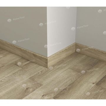 Плинтус напольный Alpine Floor (Альпин Флор) Parquet Light 2200х80х12,5 мм Дуб Натуральный Отбеленный (Oak Natural Bleached), SK 13-5