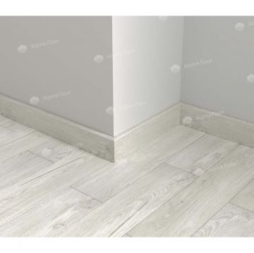 Плинтус напольный Alpine Floor (Альпин Флор) Parquet Light 2200х80х12,5 мм Снежный (Snowy), SK 13-11