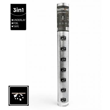 Подложка под SPC Bonkeel (Бонкил) Secura Aquastop 140 кг/м3 6000х1000х1,5 мм (6 м2)