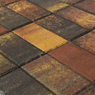Тротуарная плитка Braer Прямоугольник Color Mix Мальва, толщина 40 мм Тротуарная плитка Braer Прямоугольник Color Mix Мальва, толщина 40 мм